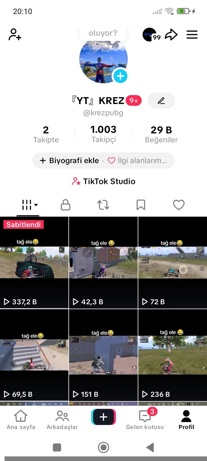 Tiktok hesabı