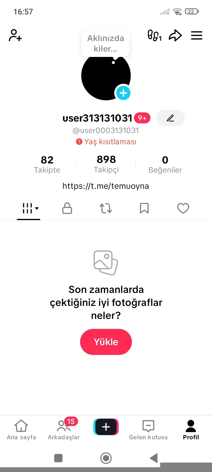 Tiktok hesabı