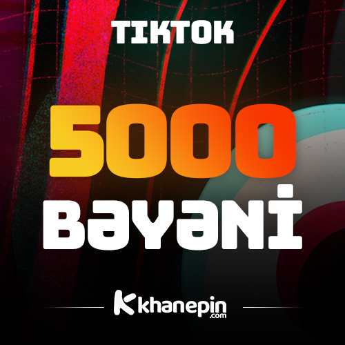 TikTok 5000 Bəyəni
